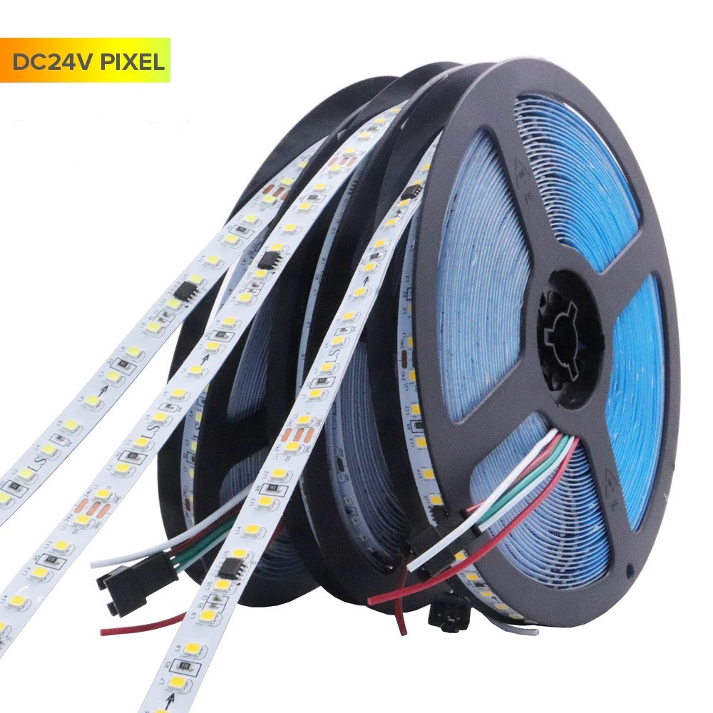 Світлодіодна стрічка LEDTech smart RUN біжуча хвиля. 24V 2835 120led/м ip20. Нейтральний білий 4000К. Преміум
