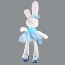 Мягкая игрушка заяц Milly балерина в голубом платье 50см - фото 2 - id-p1950149625