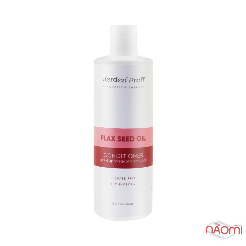 Кондиціонер Jerden Proff для фарбованого волосся з олією насіння льону 400мл (4823085629555), фото 1
