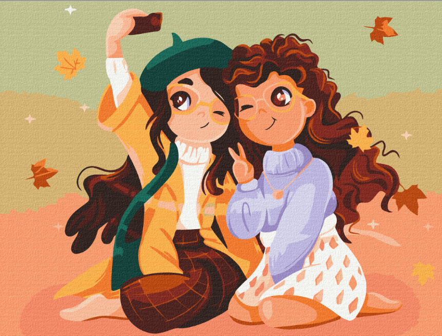 Дитяча картини за номерами Подружки © Iryna Lukasheva/Miss Siff 30x40 см Brushme, фото 1