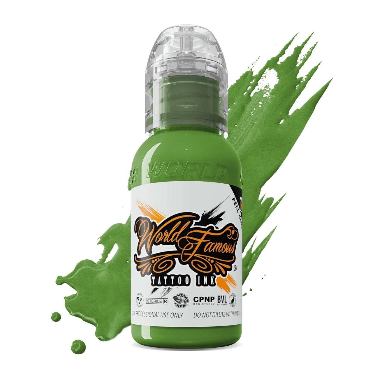 Фарба для тату World Famous Ink Iceland Green, 15 мл