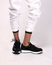 Кросівки жіночі Krula 777 36 чорний шкіра замша, фото 2