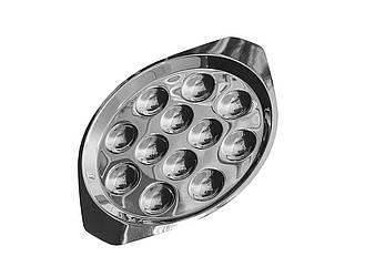 Блюдо для равликів на 12 штук з нержавіючої сталі One Chef, Блюдо для подачі равликів, Блодо з ручками для подачі