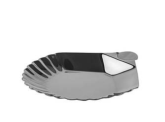 Блюдо для морепродуктів Мушля 13х14 см One Chef, Блюдо для подачі морепродуктів з нержавіючої сталі