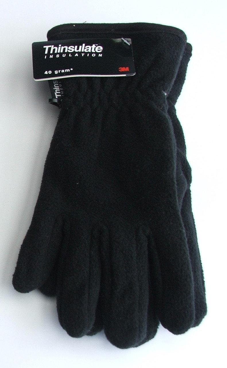 Рукавиці робочі флісові чорні Reis Польські, фото 1