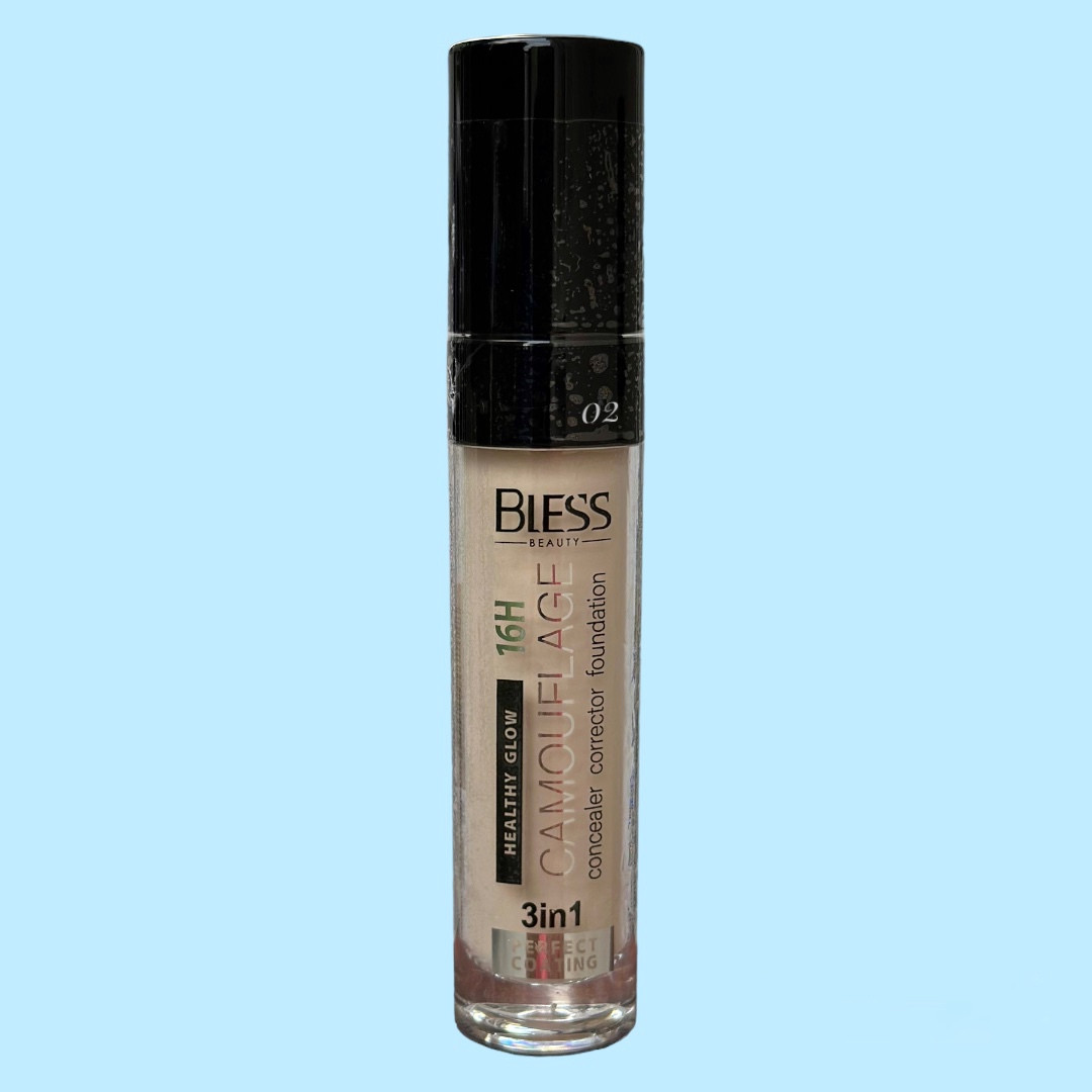 Консилер з пензликом Bless Beauty Camouflage 3 in 1 Concealer 02, 9 мл
