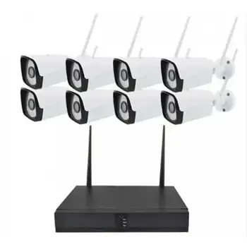 Комплект камер відеоспостереження бездротової 5G WIFI KIT NVR набір з 8 камер