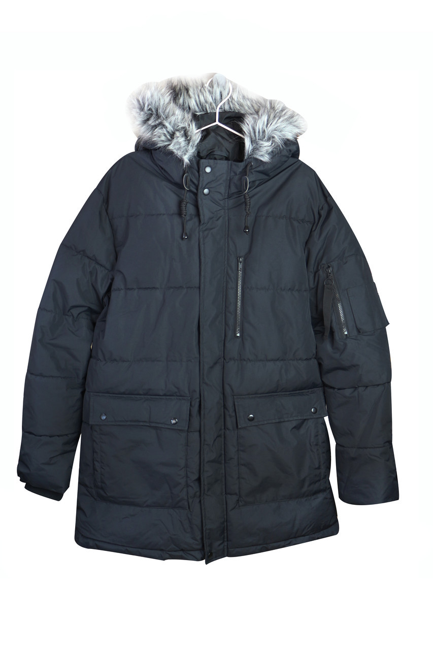 Чоловіча зимова куртка Аляска чорний XL Primark, XL