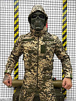 Зимняя тактическая куртка пиксель Single Sword (двойной флис), военная зимняя куртка не промокает армейская