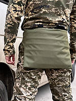 Сидушка хакі для сидіння піджопник ЗСУ каремат килимок військовий армійський похідний водовідштовхувальна підкладка