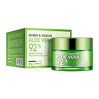 Крем для лица с алоэ вера BIOAQUA Aloe Vera 92% Refresh & Moinsture 50 мл