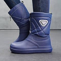 Жіночі сині калоші високі