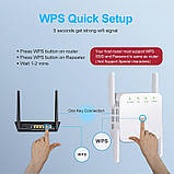 Репітер Wi-Fi 1200 Мбіт/с 5ГГц, 2,4. Підсилювач сигналу WIFI. Підсилювач Інтернету. Ретранслятор Wi-Fi сигналу, фото 2