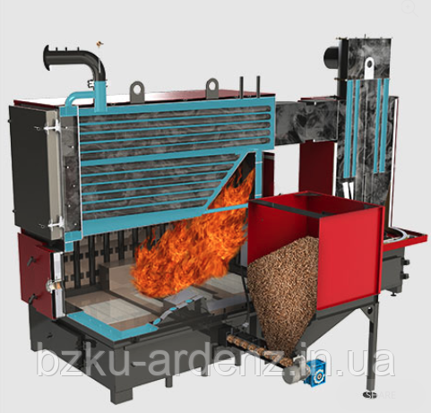 Твердопаливні водогрійні котли з механізованої завантаженням