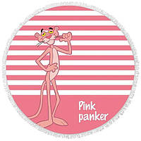 Рушник мікрофібра пляжний Ø150 см Pink Panther