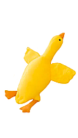 Мягкая игрушка-подушка Гусь 120 см, Длинная игрушка антистресс, Желтый