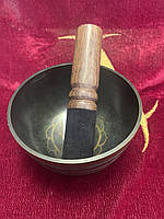 Співоча Чаша 12 см. Відкрита темно-коричнева. Очі.