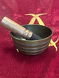 Співоча Чаша 12 см. Відкрита темно-коричнева. Очі., фото 2