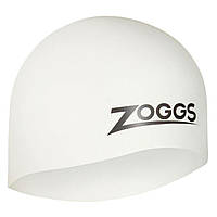 Шапочка для плавання Zoggs Easy-fit Silicone Cap біла