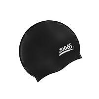 Шапочка для плавання Zoggs Silicone Cap чорна