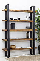 Shelving Unit , Industrial shelving Unit , Bookcase, Wood and steel Shelving unit