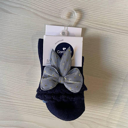 Шкарпеточки сині і білі для дівчинки (5-6р) (YOLA.BABY.SHOP) Синій, фото 2
