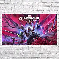 Плакат "Стражи Галактики, Guardians of the Galaxy", 34×60см