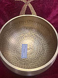 Чаша співаюча кована 15 см. з плямами чеканки, фото 6