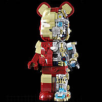 Конструктор механічний ведмідь Bear Robot залізна людина 1647 деталей червоний