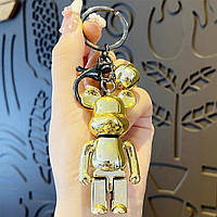 Брелок для ключів Ведмедик Bearbrick  Золотий