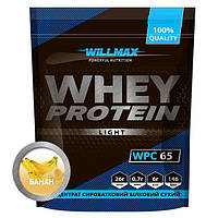 Сывороточный протеин Whey Protein 65% Willmax 1 кг со вкусом банана