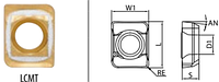 Пластина твердосплавная LCMT030203-GM-E PR1225 для сверл со сменными пластинами