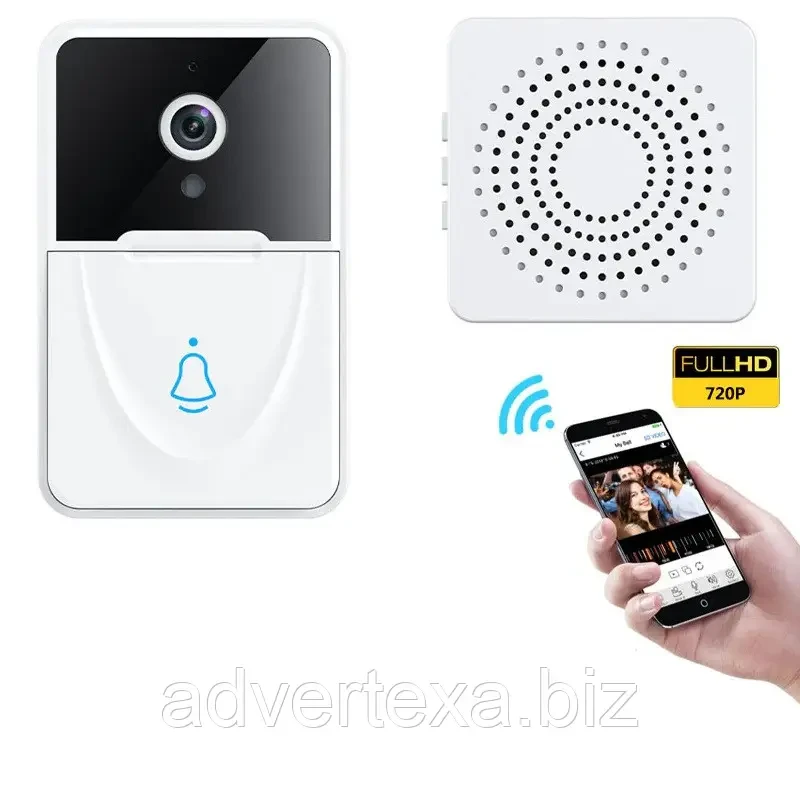 Розумний дверний відеодзвінок, домофон з Wi-Fi камерою, Doorbell X9