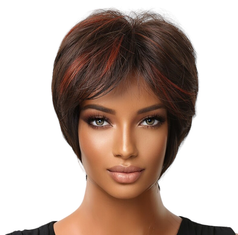 Перука коротка Dark Brown, термоволокно