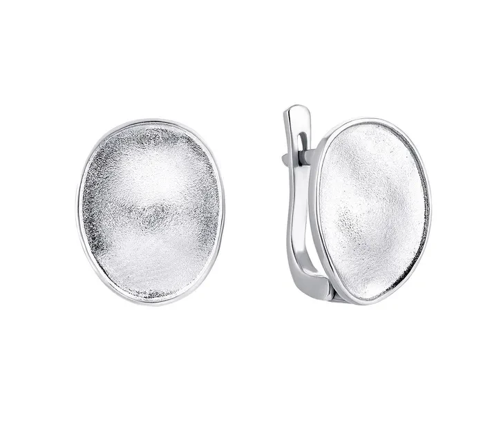 Сережки із білого золота 585 проба С047, фото 1