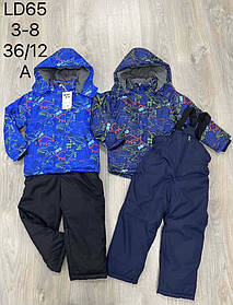 Комбінезон для хлопчика на флісі оптом (куртка +комбінезон), S&D, 3-8 рр., арт. LD65