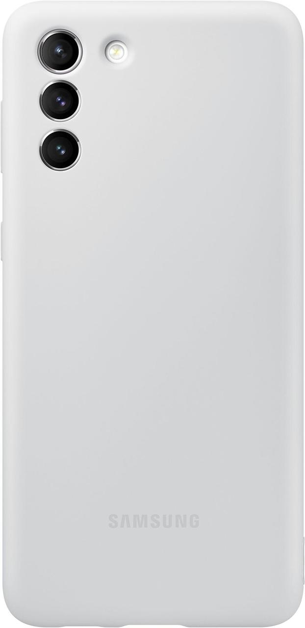 Оригінальний чохол Samsung Silicone Cover Light Gray для Galaxy S21 Plus SM-G996