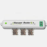 Автоматичний вакууматор Vacuum Sealer вакуумний пакувальник побутовий апарат для пакування продуктів, фото 4