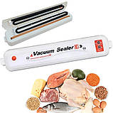 Автоматичний вакууматор Vacuum Sealer вакуумний пакувальник побутовий апарат для пакування продуктів, фото 11