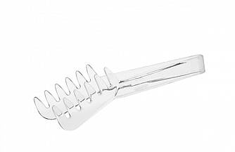 Щипці для спагетті з полікарбонату прозорі 22 см