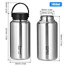 Пляшка з неіржавкої сталі Tomshoo 1050ml. неопреновий чохол., фото 2