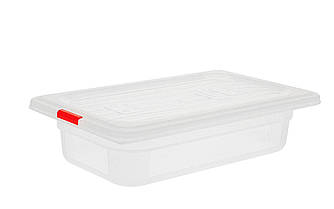 Контейнер для зберігання One Chef з кришкою 1,5 л 1/4 26,3х16х6,5 см поліпропілен, Контейнер для зберігання прозорий