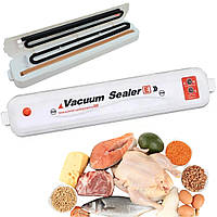 Вакууматор побутовий Vacuum Sealer апарат для пакування продуктів автоматичний вакуумний пакувальник