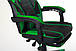 Крісло геймерське розкладне чорно-зелене VR Racer Dexter Webster з підставкою для ніг для дому, офісу AMF, фото 9
