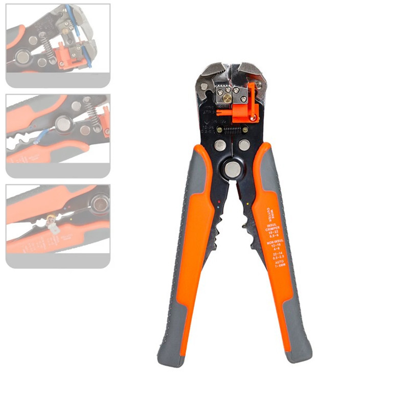 Стрипер для зняття ізоляції кабеля, обтискні кліщі для наконечників HS-D1, HS-D2, фото 1