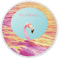Рушник мікрофібра пляжний Ø150 см Flamingo