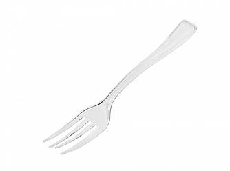 Міні виделка пластикова One Chef 100 мм 250 шт в уп., Пластикова виделка для їжі, Виделка одноразова для їжі, Одноразова виделка