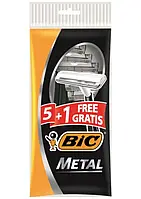 Станок для бритья BIC "Metal", 5+1 шт