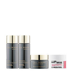 Набір мініатюр омолоджувальних засобів зі стовбуровими клітинами Medi-Peel Cell Toxing Dermajours Trial Kit