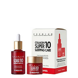 Набір мініатюр сироватки та крему з колагеном Medi-Peel Collagen Super 10 Sleeping Care Set